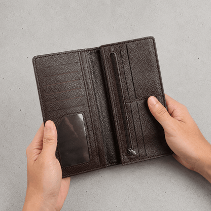 Portefeuille Homme Grand Format Long Vintage