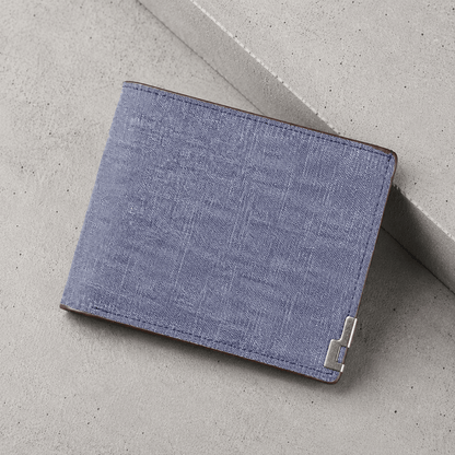 Portefeuille Homme en Tissu 2 Volets Carte d'Identité