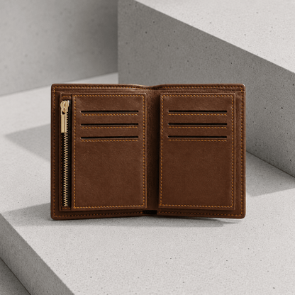 Portefeuille Homme Personnalisé Photo Gravée Zippé