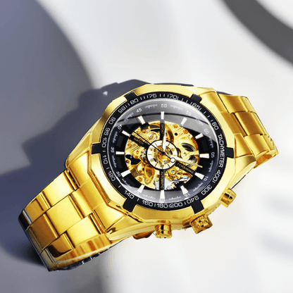 Montre Squelette Automatique Or