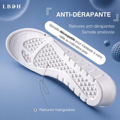 Semelles rehaussantes +1,5 à 3,5 cm à mémoire de forme