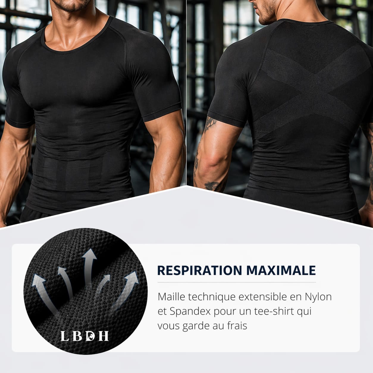 Tee-shirt de compression homme