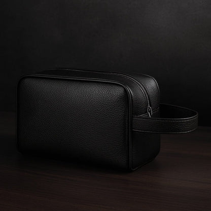 Trousse de toilette homme cuir - Design moderne et pratique