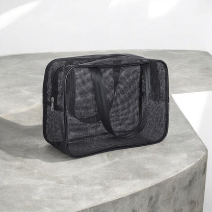 Kit trousse de toilette transparente avion - 2 tailles voyage