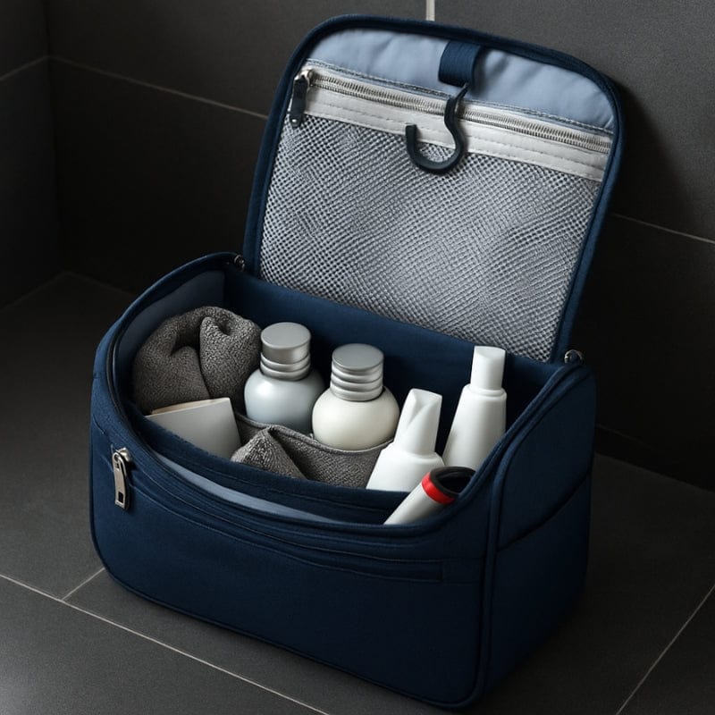 Trousse de toilette homme suspendue voyage – Compacte et organisée