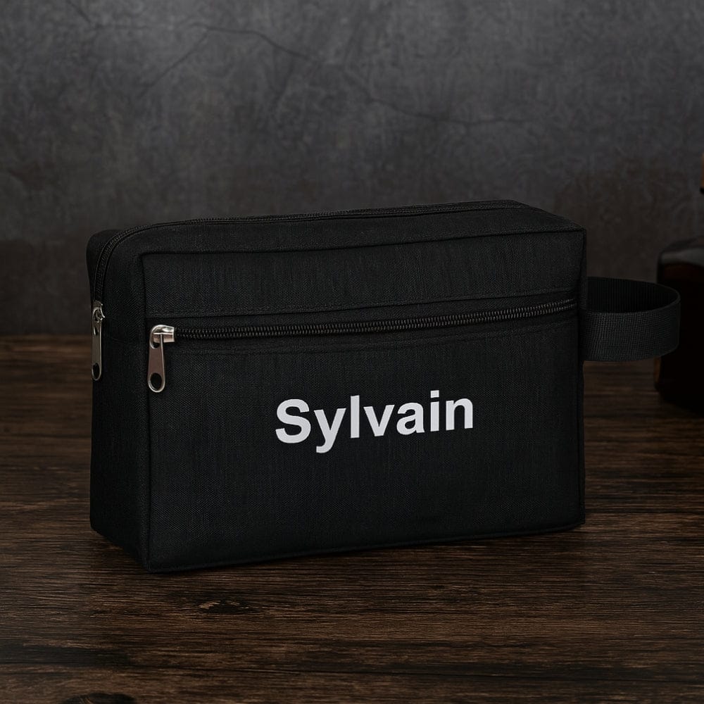 Trousse de toilette voyage homme - personnalisable et compacte